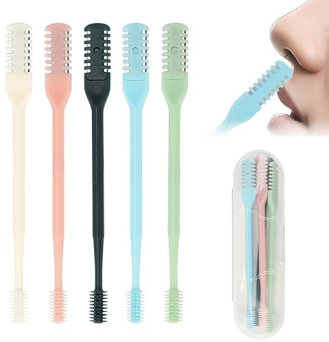 Nasenhaarschneider, doppelseitiges Nasenhaartrimmer für Herren, Frauen,2-in-1-Nasenhaartrimmer, Ohne Strom