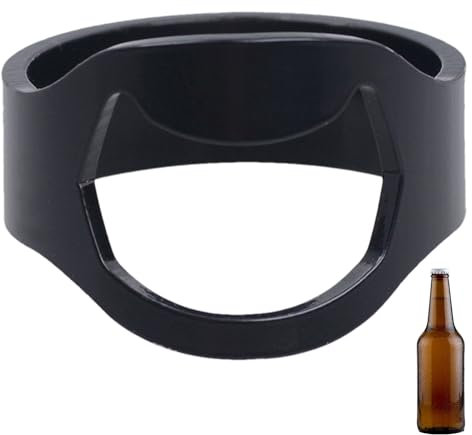 Edelstahl-Flaschenöffner-Ring, Bierflaschenöffner-Ring | Bierflaschenöffner Fingerring - Edelstahl-Modeschmuck, Bieröffner-Ring, Küchenhelfer, Ring-Dosenöffner für Zuhause, Reisen, Bar