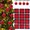 12 Stück Samt-Weihnachtskugeln, Weihnachtsbaumschmuck, Samt-Ornamente für Weihnachtsbaum, Samt-Weihnachtsschmuck, 6,1 cm Samt-Weihnachtsschmuck (rot)