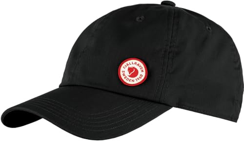 FJALLRAVEN 13100181-550 Fjällräven Logo Cap Hat Unisex Black Size S/M