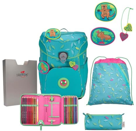 DerDieDas ErgoFlex Easy Exklusiv Superflash Schulranzenset 5-teilig Paradise