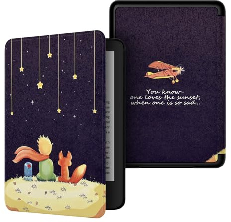 Funda para 7 Kindle Paperwhite 12ª Generación y Edición Firmada (Lanzado en 2024) y 7 Kindle Colorsoft Edición Firmada,Patrones Pintados, Estuche con Automático Sueño/Vigilia (18)