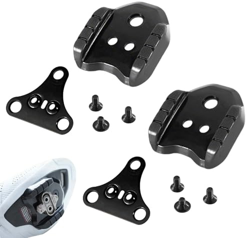 Fahrrad Cleats Adapter 2 Stück Fahrradpedaladapter - Kompatibel mit Shimano SPD Plattenadapter SM-SH41 Fahrrad Schuh Cleats für Rennrad MTB Pedale Fahrradpedal Adapter Stollen Konverter für Radfahren