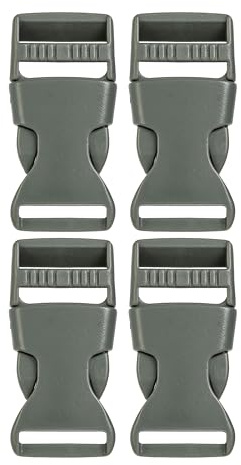 Your Day Mate Steckschnalle, 25 mm, Kunststoff, Steckschnallen-Klickverschluss, Ersatz Steckverschluss, Schnalle Reparatur, Rucksack Gurtschnalle, Steckschließe Gurt, Gurtband Plastikschnalle