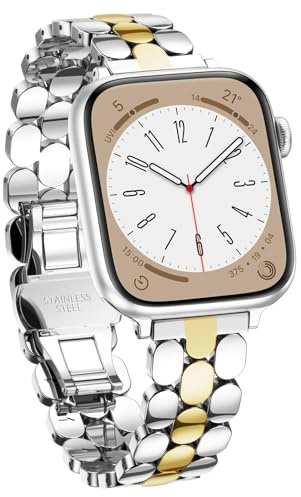 V.R.HOPE Metal Strap Compatible with Apple Watch 40mm 41mm 42mm 38mm Women