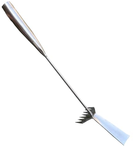 Manuelle Unkrautstecher | 2 in 1 robust und ergonomisch aus Metall | Unkrautjäter für den Garten zum Jäten von Unkraut und zur Landwirtschaft im Garten, Hof,