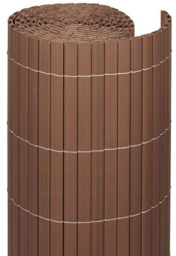 Videx-Sichtschutzmatte Rügen, Kunststoff nussbaum, 180 x 300cm