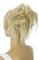 CAISHA Jumbo Haarteil Haargummi Dutt Flora Hochsteckfrisuren Brautfrisuren Natürlich Gewellt Unordentlich DM17cm Hellblond Mix G22F