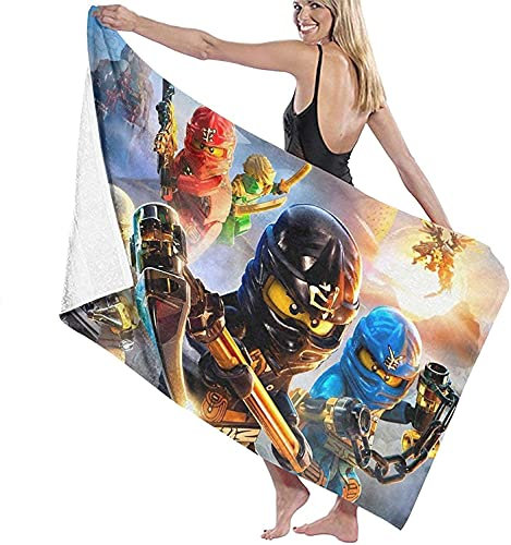 NICHIYOBI NinJago Strandtücher,3D-DigitaBadetücher,ldruck modischer Auftritt,Reisetuch,Weich und lichtbeständig (2,150x200cm)