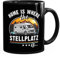 Moonworks® Kaffee-Tasse Camping Home is where the Stellplatz is Geschenke für Camper Wohnmobil Spruch lustig schwarz standard