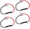 Greluma 4 Stk Motorrad-LED-Lastwiderstände Leistungswiderstände, Motorrad-LED-Blinker-Kontrollleuchte Fix Error Flash Regler-10W 10Ω