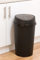 Total Bins UK Limited 50L TOUCH TOP BIN - BLACK & SILVER