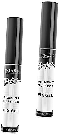 Beavorty 2pcs Makeup Eyeshadow Base Glue Pigment Backing Gel for Women Long-lasting Smudge-proof Glitter Backing Glue for Eye Shadow Makeup