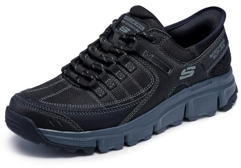 Skechers Men's Summits AT Hands Free Slip-in Sneaker, Black/Charcoal, 10.5 Wide