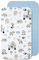 Lovely Hippo 2X Spannbettlaken 80x160 cm 100% Baumwolle - Set 2X - Hausbett 80x160 cm Kompatibel (Safari Blau, 80 x 160 cm)