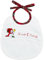 Filet Unisex Baby Bavaglino Fantasia Natalizia Weihnachts-Lätzchen zum Besticken, Weiß, One Size