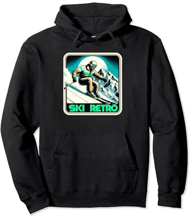 Retro Ski Club - Lustige Ski-Retro Pullover Hoodie