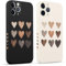 Pnakqil 2 Pezzi Cover per Apple iPhone 11 Pro 5.8 Bello Motivo Amore Cuore Graphic Disegno Donne Morbido Protezione Sottile con Anti Fotocamera Antiurto Silicone TPU Morbida Case