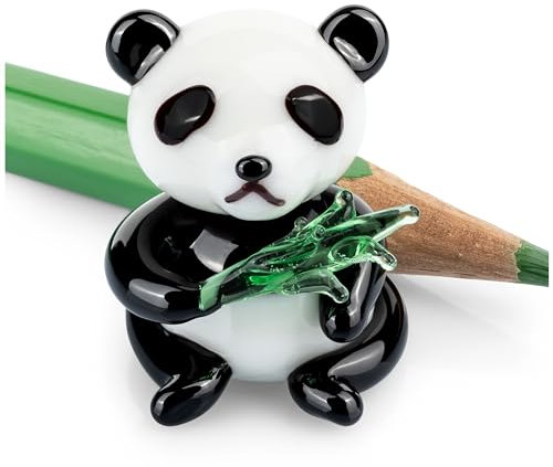 SIKORA 14S Mini Sammler Glasfigur Panda Bär H ca. 2 cm