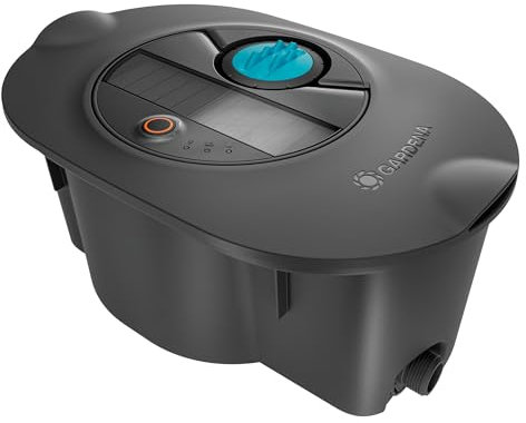 Gardena Pipeline Irrigation System AquaPrecise, Below Ground, Solar-Powered, All-in-One Lawn Watering Solution, Bluetooth App Control, Covers Up to 320 m², USB-C Rechargeable (16001-20)