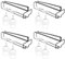 SAN LIKE 4 Stück Weinglashalter Hängend, Unter Dem Schrank Weinglashalter Gläserhalter aus Metall, Stemware Rack Kein Bohren Gläserhalter Schrank für Hausbar Küche Bar Restaurant