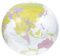 HOMSFOU Globo Gonfiabile Palla Globo Pallone Da Spiaggia Globo Pallone Da Spiaggia Globo Terrestre Gonfiabile Globo Mappamondo Pallone Da Calcio World Globe Trasparente Pvc