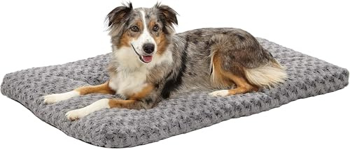 MidWest Homes for Pets Plüsch-Haustierbett QuietTime Deluxe Mocha Ombre Swirl in Größe M, maschinenwaschbar, rutschfeste Unterseite, weiche Matte für 76 cm große Käfige.