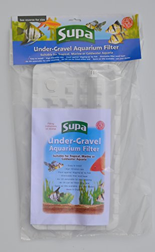 Supa Under Gravel Aquarium Filter, 43 x 23 cm, Suitable For Tropical, Marine or Cold Water Aquariums/Fish Tanks, Made In The UK,