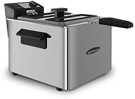 Orbegozo Fdr 80 - Freidora Profesional, 8 L, Termostato Regulable, Indicadores Luminosos, Asa De Tacto Frío, Recogecables, Acero Inoxidable, 3000 W
