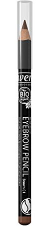 lavera Augenbrauenstift / Eyebrow Pencil ∙ Farbe Brown braun ∙ softe & langanhaftende Textur ∙ Natural & innovative Make up ✔ vegan ✔ Bio Pflanzenwirkstoffe ✔ Naturkosmetik ✔ Augen Kosmetik 1er Pack (1 x 1 g)