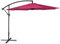 Happy Garden Parasol déporté OAHU rond 3,50m de diamètre fuchsia avec manivelle. Parasol déporté inclinable et rabattable.