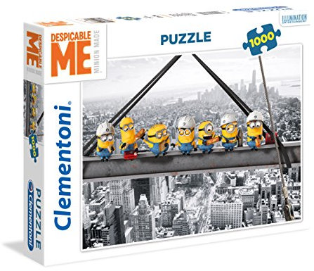 Clementoni 39370 Minions – Puzzle 1000 Teile ab 9 Jahren, buntes Erwachsenenpuzzle mit kräftigen Farben, Geschicklichkeitsspiel für die ganze Familie, schöne Geschenkidee