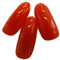 Fat-cat-copy-catz 100x False Medium Long Length Full Coverage Oval Rounded Tip French Full False Nails 10 different sizes - Red