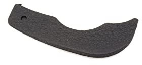 vhbw Replacement Thumb Rubber Grip compatible with Nikon D90 Camera, DSLR - Rear Back Cover Part, Adhesive Tape, Black