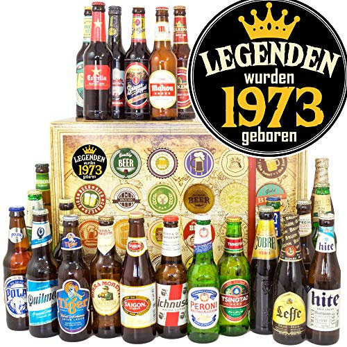 Legenden 1973 / lustige Geschenke für Sie/Bier aus aller Welt 24x / Bier Adventskalender 2024 2025 Männer
