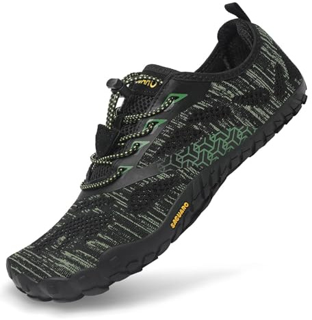 SAGUARO Zapatillas Barefoot Hombre Zapatos Minimalistas Mujer Calzado Descalzos Ligeras Transpirables y Antideslizantes, 04 Verde, 40 EU