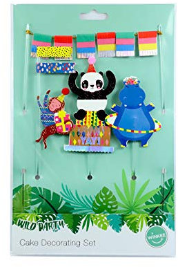 Winkee - Wild Party Tierische Cake-Topper | Dekorations Set | Für Kuchen und Torten