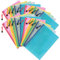 COWORK-UP 20PCS A4 Plastic Zip Wallets Board Game Storage Zip Bags Home Travel Organiser, A4 Document Folders Mesh Zipper Pouch Bags for Office School Supplies