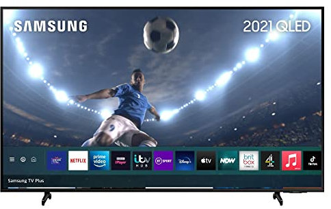 Samsung Q60A 50 Inch 4K QLED Smart TV (2021) - Ultra Slim Dual LED 100% Colour Volume 4K Crystal Processor TV, Alexa Built In, Adjustable Stand, Ultrawide Game View, Adaptive Sound – QE50Q60AAUXXU