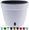 Santino ASTI Pot de Fleurs à Arrosage Automatique - 30 CM - Auto-Arrosant - avec Indicateur de Niveau d'eau - pour Toutes Les Plantes D'intérieur (Ø 30 cm, H 23 cm, 12L - Blanc/Noir)