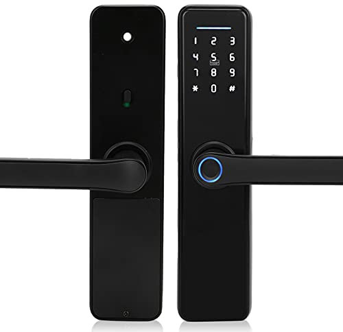 Fingerabdruck-Türschloss Fingerabdruck-Karte Passwort Mechanischer Schlüssel 4 in 1 Anti-Diebstahl-Türschloss Home Security Schlüsselloses Elektronisches Türschloss