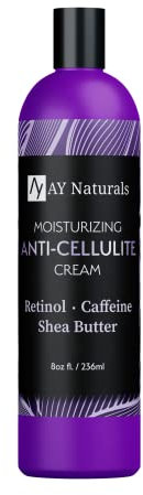 AY Naturals Anti-Cellulite-Creme mit Retinol, Koffein und heiliger Lotus | straffend, straffend, beruhigend