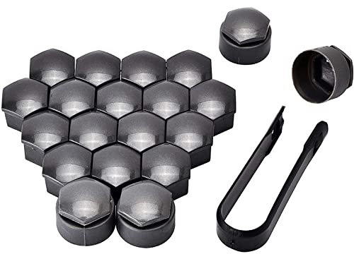 Auto Radmutterkappen für Mercedes Ben z AMG C E S GLC GLK SLK CLS SL Class, 20 Stück Radmuttern Bolt Felgen Schutz Radschrauben Reifen Mutter Covers Nabenschrauben Abdeckung Außen Dekoration