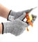 IDEAL Pro Cut-resistant Level 5 Food Grade Gloves for Men and Women, Grey, Medium, 2 Pairs