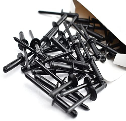 Aifeier ET 50 rivetti ciechi in alluminio neri 3/16 x 1 rivetti ciechi a tre pieghe esplodenti per kayak canoa e accessori per barche