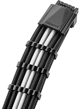 CableMod C-Series PRO ModMesh 12VHPWR auf 3X PCI-e Kabel für Corsair - 60cm, schwarz/weiß