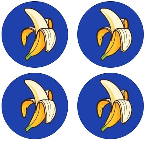 Sammys Shirt Store Banane Korruption Nummernschild/Kennzeichen Aufkleber Autoaufkleber 4er Set