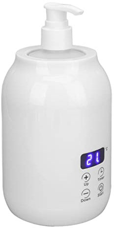 Massageöl-Wärmer, LED-Display, Touch-Control-Lotion-Flaschenwärmer, Temperatureinstellung, ätherisches Öl, Schmiergel, Creme-Heizungsspender, Flasche für Spa-Salon (EU-Stecker