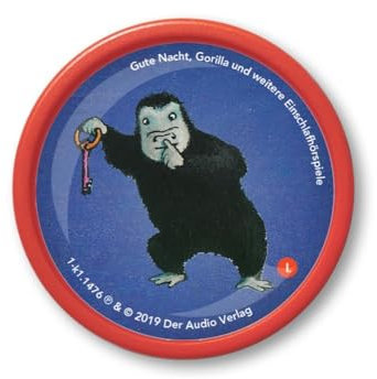 Kekz Audiochip für Kekzhörer, Gute Nacht Gorilla und weitere Einschlafhörspiele als Kekz, Hörspiel für Kinder ab 3 Jahren, Spielzeit ca. 38 min