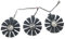 ROEDE Ventilateur de Refroidissement for ASUS Strix R9 390/RX 580 GTX 1060 1070 GTX 980 1070 1080TI Gaming, Remplacement de Carte Graphique à Trois Ventilateurs
